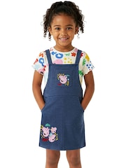 Character Blue Peppa Pig T-Shirt And Pinafore Set - Image 6 of 10