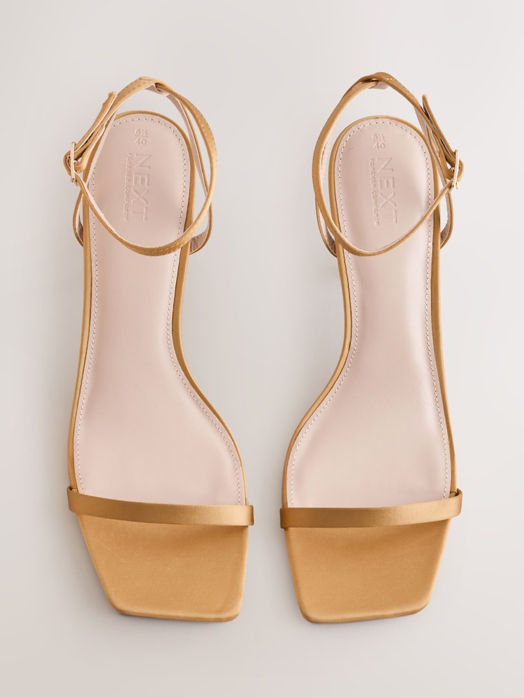 Grün - Forever Comfort® schlichte Sandalen mit eckiger Zehenpartie und Absatz - Bild 2 von 5