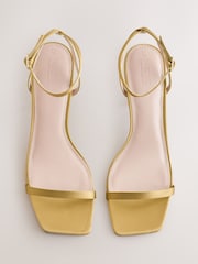 Vert - Sandales Forever Comfort® simples à talons et bout carré - Image 6 de 9