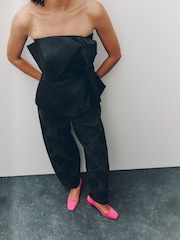 Pink Forever Comfort® Satin Block Court Heels - Image 3 of 11