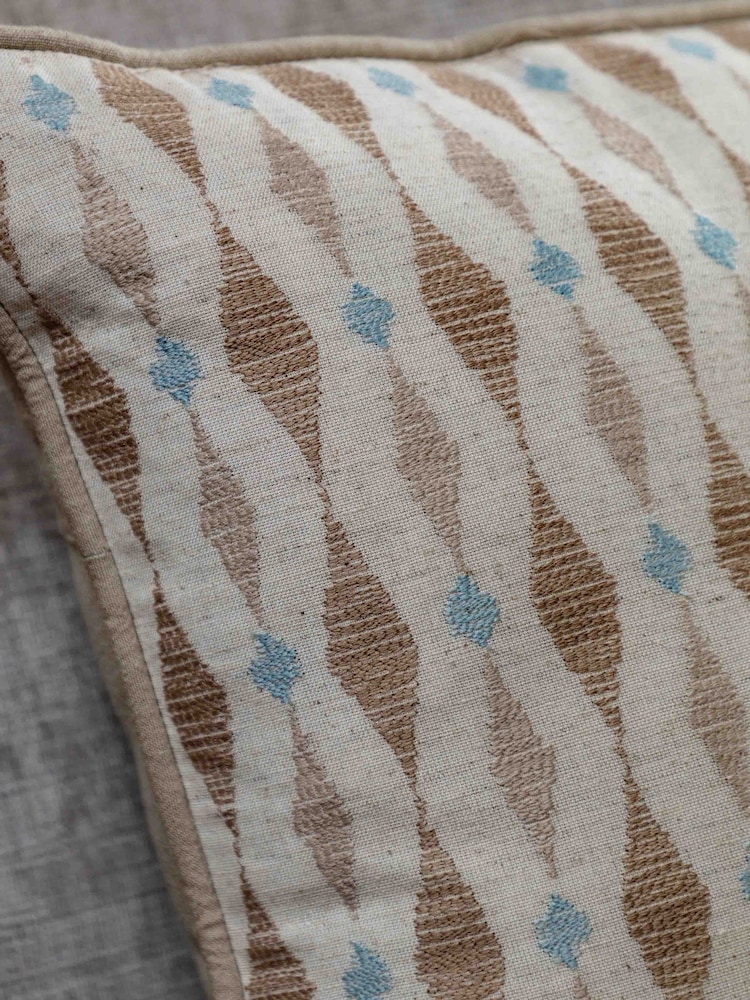 Gallery Home Natural Nomad Ikat Emb Cushion 450x450mm - Image 2 of 4