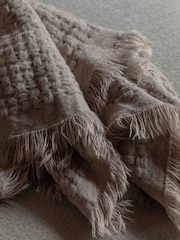 Gallery Home Natural Smooth Touch Waffle Throw 1300x1700mm - Image 2 of 5