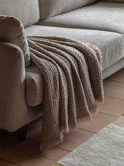 Gallery Home Natural Smooth Touch Waffle Throw 1300x1700mm - Image 4 of 5