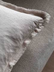 Gallery Home Cream Selection of 2 Flax Look Cushion 450x450mm - Image 2 of 4