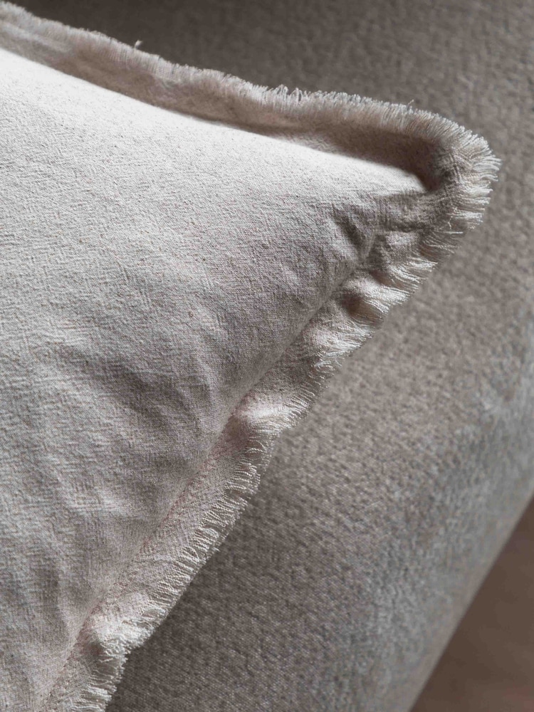 Gallery Home Cream Selection of 2 Flax Look Cushion 450x450mm - Image 2 of 4