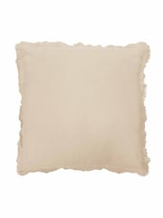 Gallery Home Cream Selection of 2 Flax Look Cushion 450x450mm - Image 4 of 4