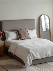 Gallery Home White Everlasting Cotton Piped Duvet Cover Set - Image 1 of 3