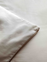 Gallery Home White Everlasting Cotton Piped Duvet Cover Set - Image 2 of 3