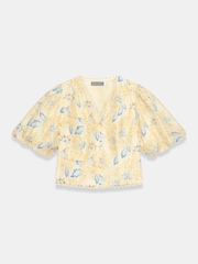 Mint Velvet Orange Floral Puff Sleeve Blouse - Image 7 of 8