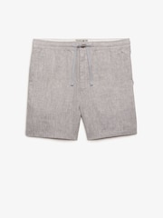 Superdry Grey The Merchant Store - Linen Shorts - Image 7 of 7