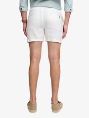 Superdry White The Merchant Store - Linen Shorts - Image 2 of 7