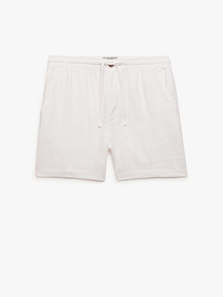 Superdry White The Merchant Store - Linen Shorts - Image 7 of 7