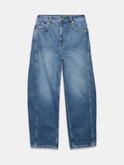 Mint Velvet Dark Blue Barrel Leg Jeans - Image 7 of 8