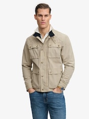 SUPERDRY Brown Merchant Ripstop Racer Jacket - Image 6 of 9