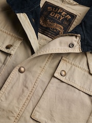 SUPERDRY Brown Merchant Ripstop Racer Jacket - Image 9 of 9