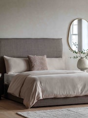 Gallery Home Taupe Terra Washed Cotton Quilt Cover Set - Image 1 of 4