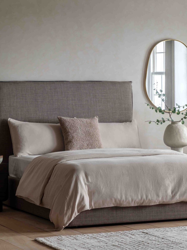 Gallery Home Taupe Terra Washed Cotton Quilt Cover Set - Image 1 of 4