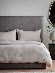 Gallery Home Taupe Terra Washed Cotton Quilt Cover Set - Image 2 of 4