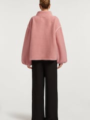 4th Arq Pink Sloane Borg Half-Zip Fleece - Image 2 of 4
