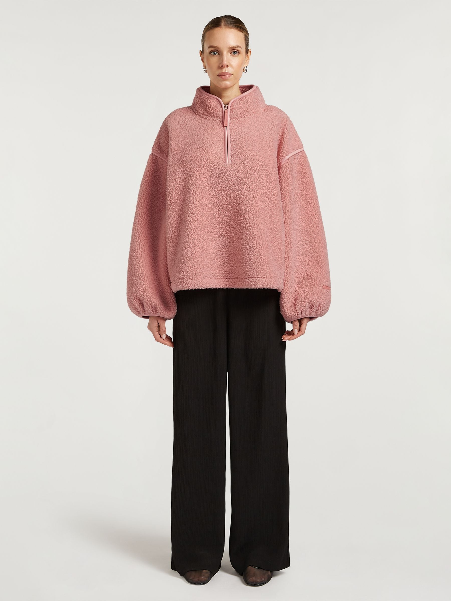 Buy 4th Arq Pink Borg Half-Zip Fleece from Next USA