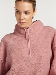 4th Arq Pink Sloane Borg Half-Zip Fleece - Image 3 of 4