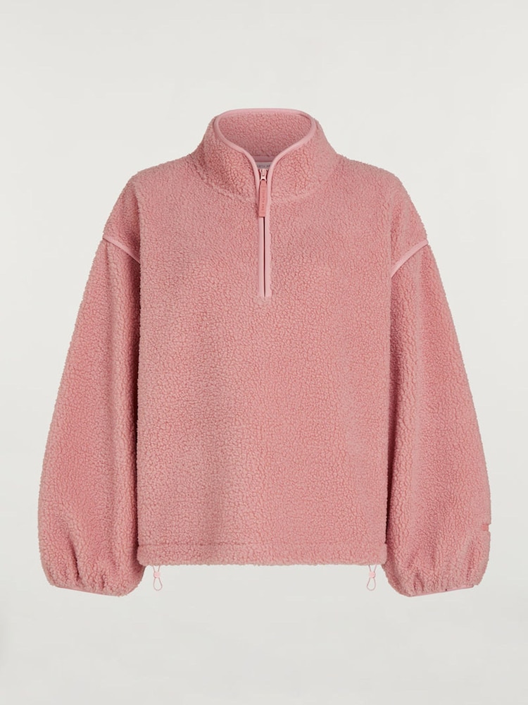 4th Arq Pink Sloane Borg Half-Zip Fleece - Image 4 of 4
