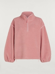 4th Arq Pink SLOANE Borg Half-Zip Fleece - Image 5 of 6