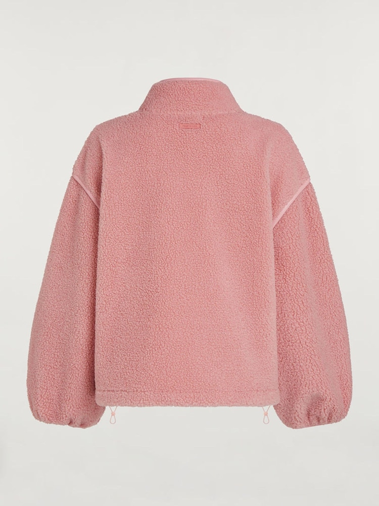 4th Arq Pink SLOANE Borg Half-Zip Fleece - Image 6 of 6 4th Arq Pink SLOANE Borg Half-Zip Fleece - Image 6 of 6