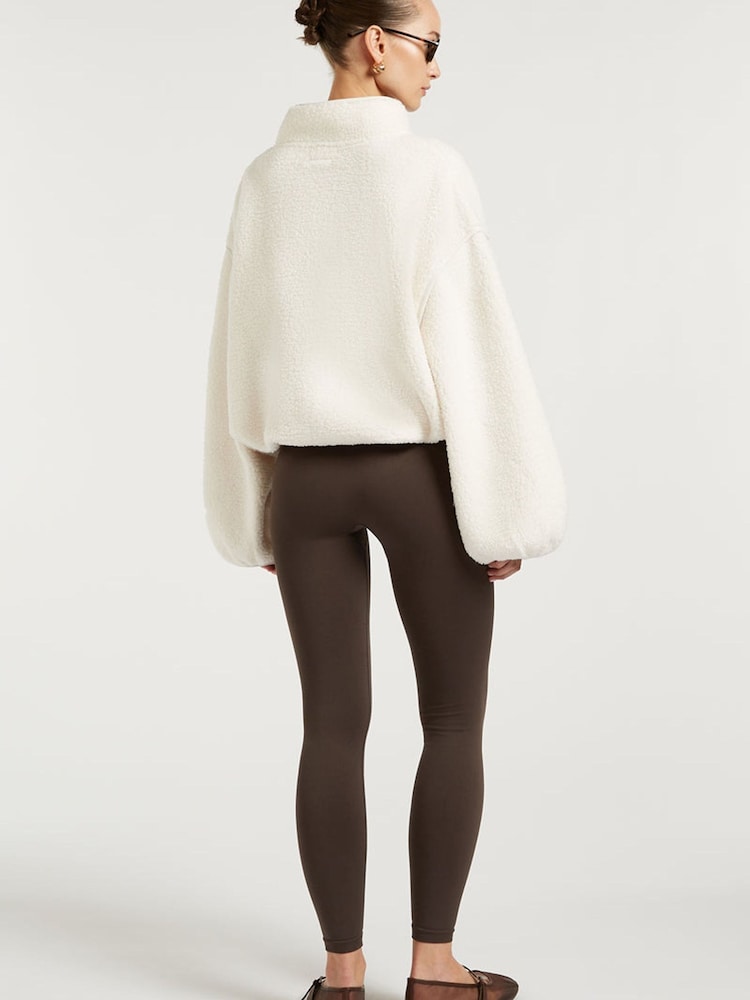 4th Arq Cream Sloane Borg Half-Zip Fleece - Image 2 of 5