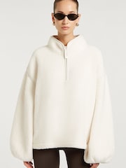 4th Arq Cream Sloane Borg Half-Zip Fleece - Image 4 of 5