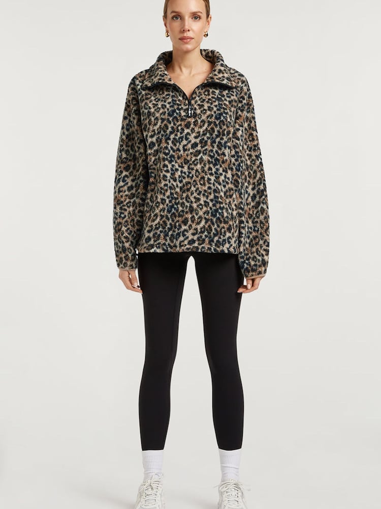 4th Arq Brown Lennox Half-Zip Fleece - Image 1 of 6