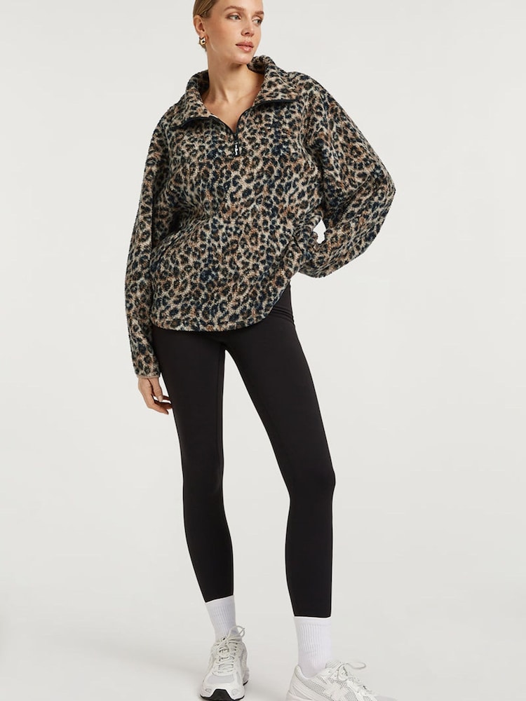 4th Arq Brown Lennox Half-Zip Fleece - Image 2 of 6