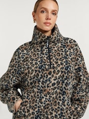 4th Arq Brown Lennox Half-Zip Fleece - Image 4 of 6