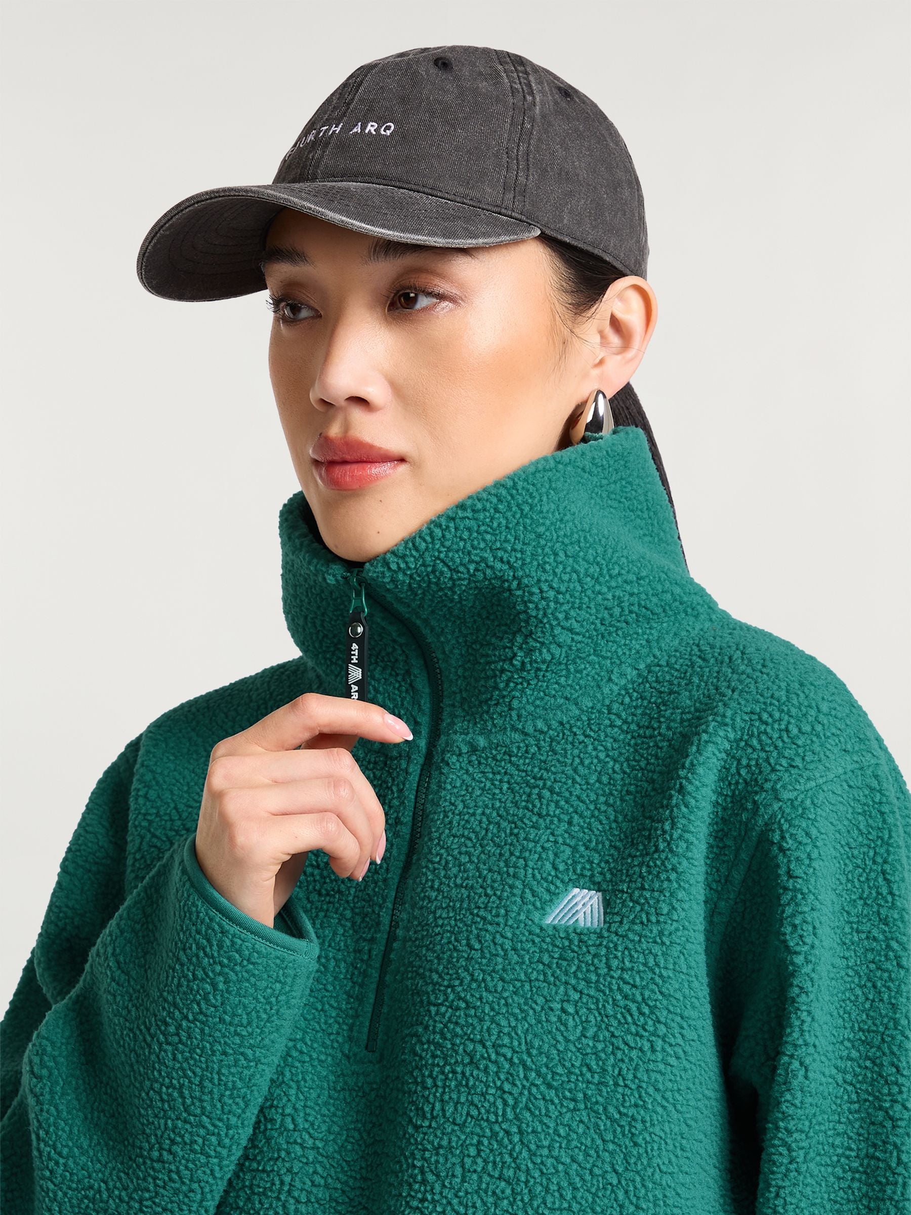 Buy 4th Arq Teal Tide LENNOX Half-Zip Fleece from the Next UK