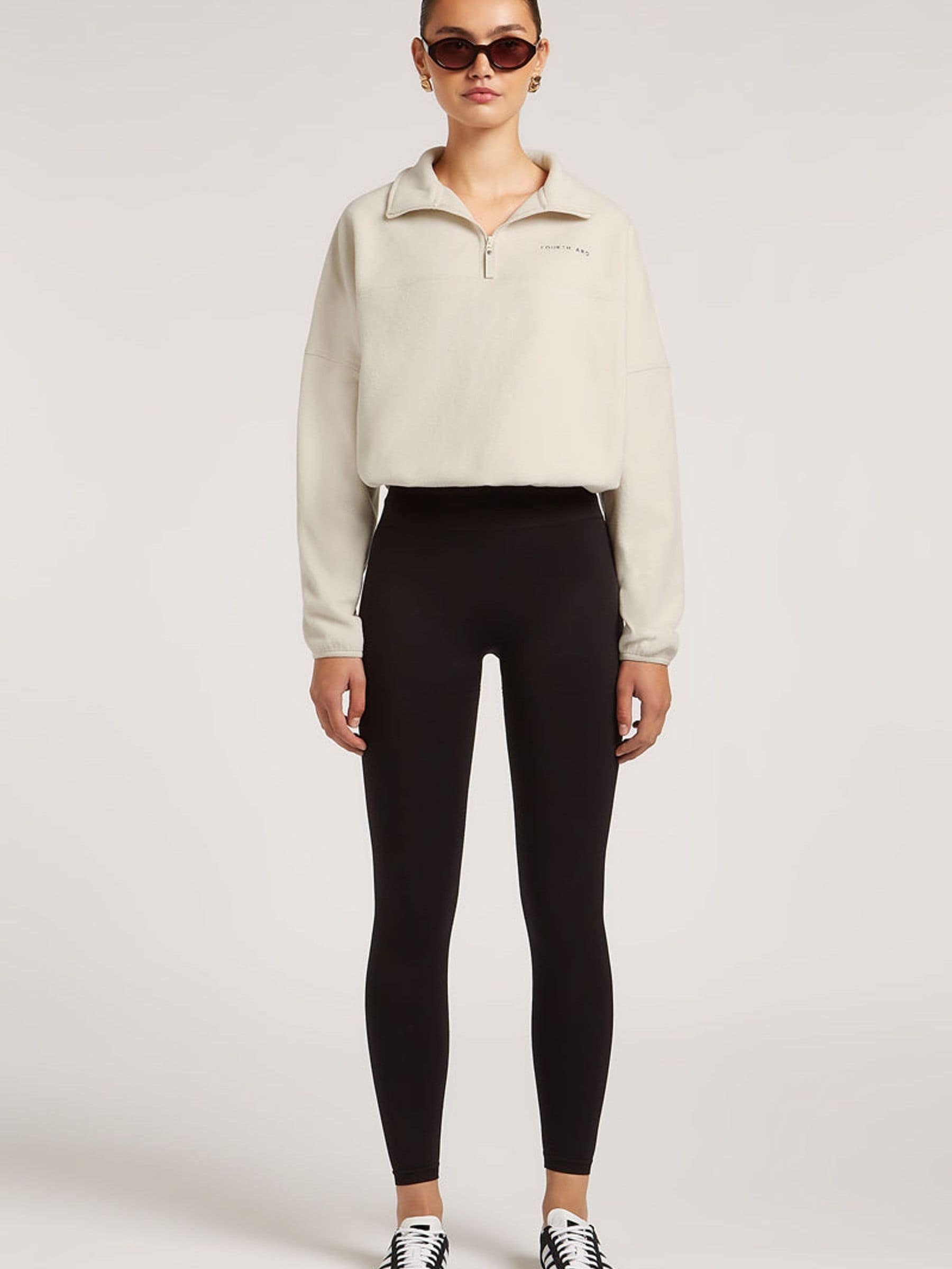 Buy 4th Arq Cream DEVAN 'Cloud' Half-Zip Fleece from the Next UK