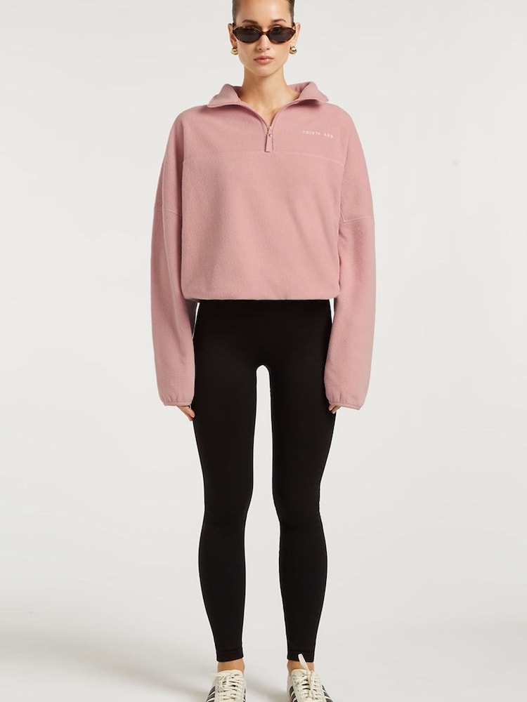 4th Arq Pink Devan Cloud Half-Zip Fleece - Image 1 of 5
