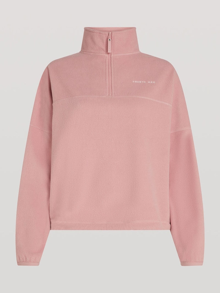 4th Arq Pink Devan Cloud Half-Zip Fleece - Image 5 of 5
