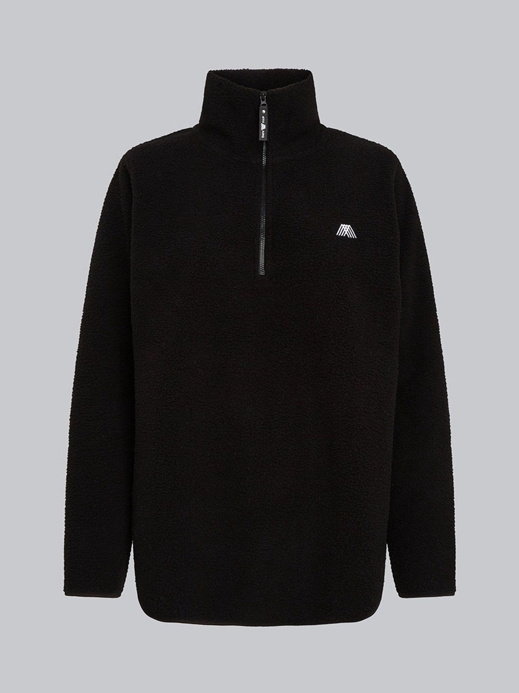 Buy 4th Arq Black LENNOX Half-Zip Fleece from Next Bosnia and
