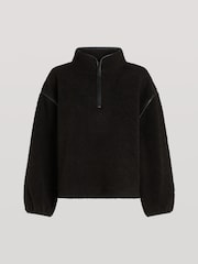 4th Arq Black SLOANE Borg Half-Zip Fleece - Image 4 of 4