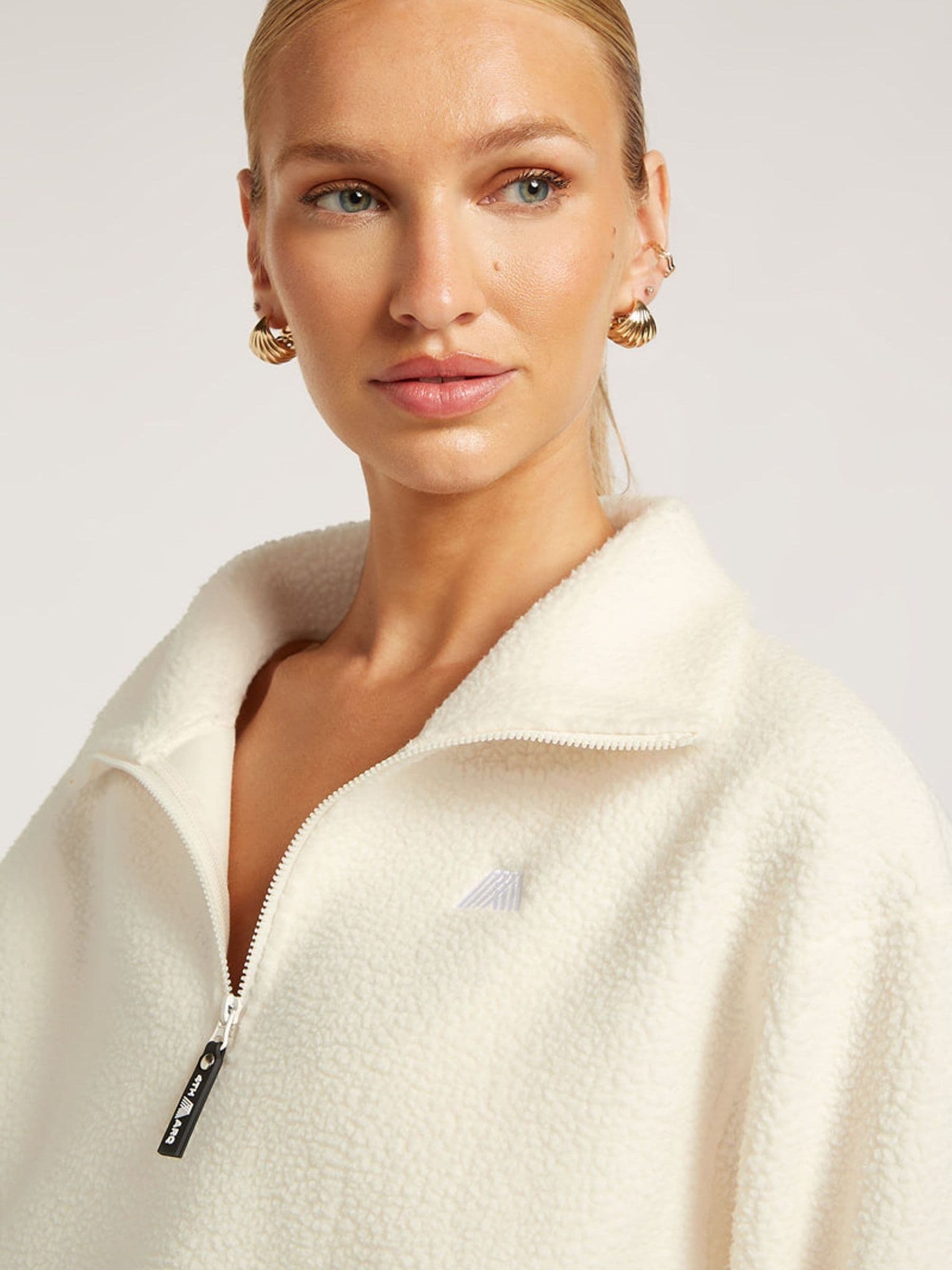 Buy 4th Arq Off White Alix Half-Zip Fleece from Next USA