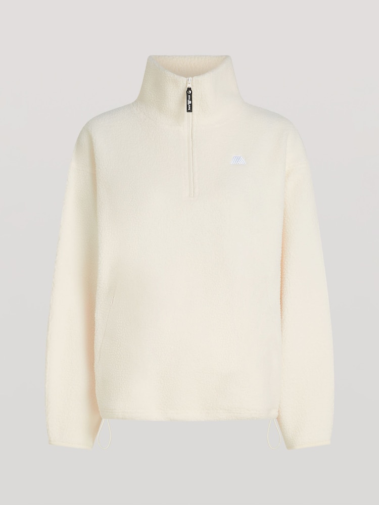 4th Arq Off White Alix Half-Zip Fleece - Image 4 of 4 4th Arq Off White Alix Half-Zip Fleece - Image 4 of 4