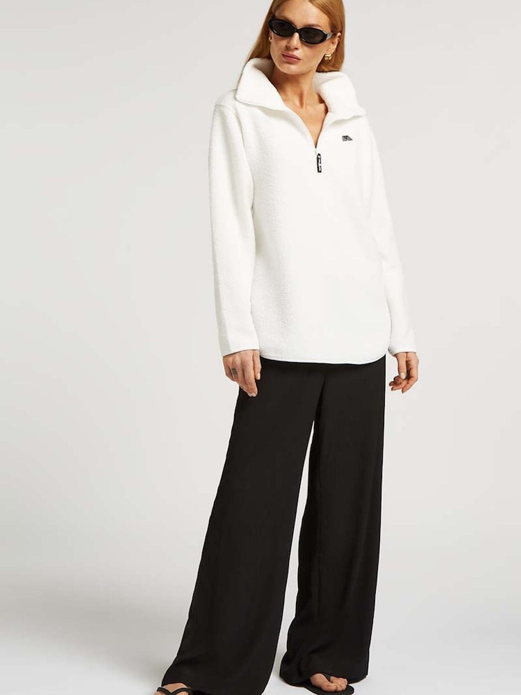 4th Arq White Lennox Half-Zip Fleece - Image 1 of 5