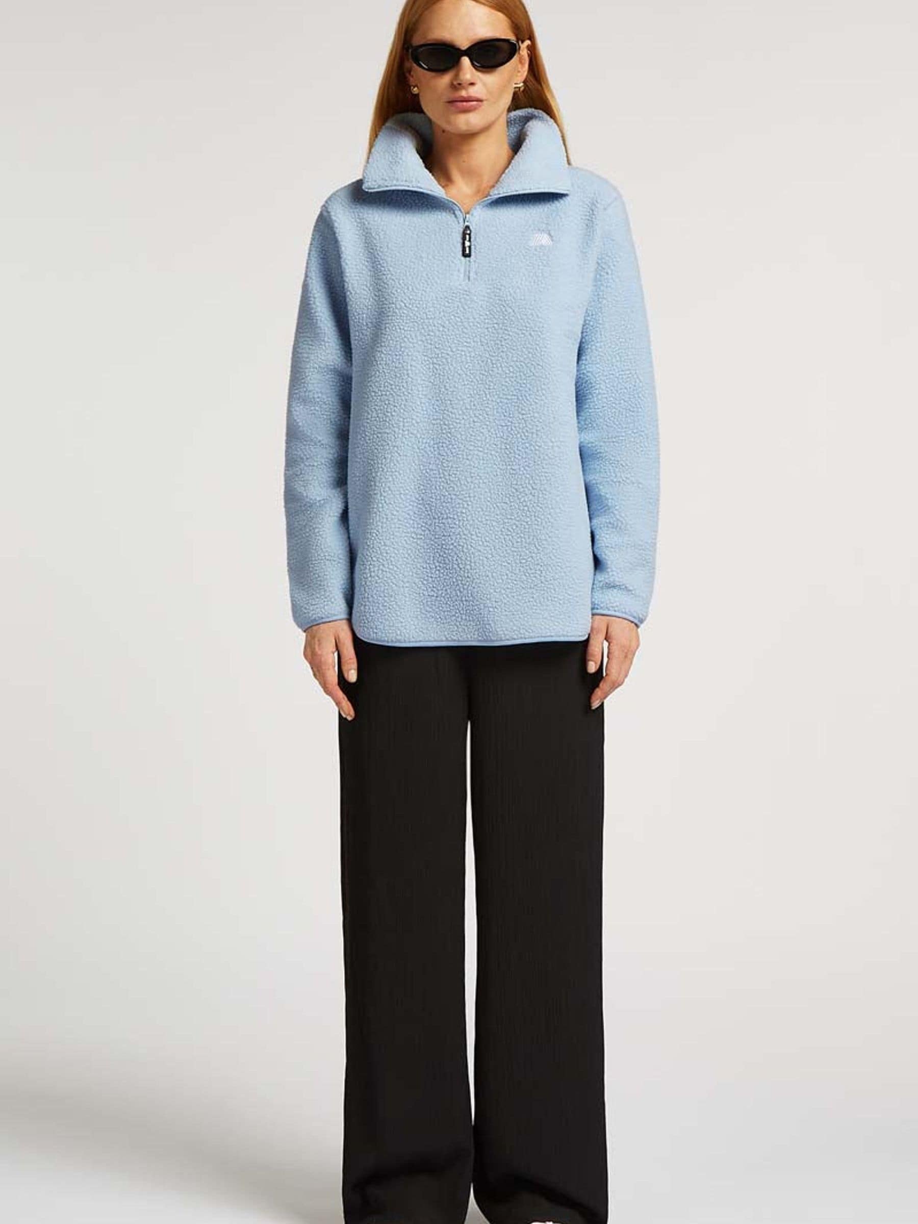 anuke アンヌーク　Half Zip Tops Buy 4th Arq Sky Blue LENNOX Half-Zip Fleece from the Next UK