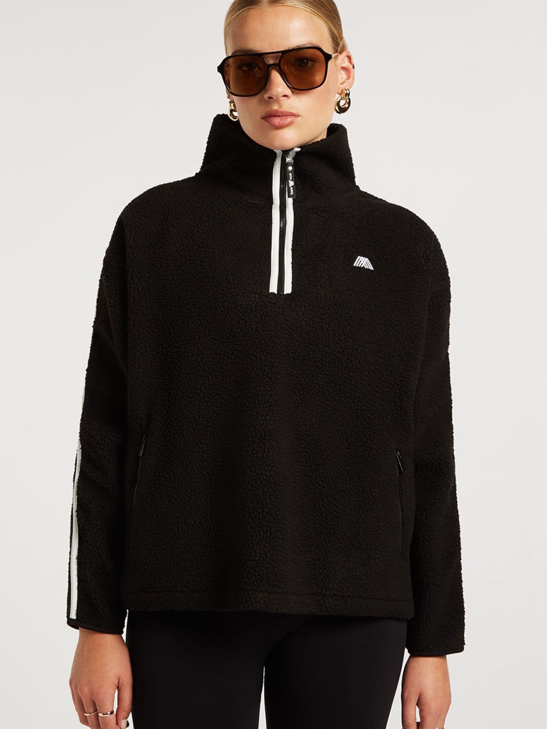 Buy 4th Arq Black MADDOX Half-Zip Fleece from the Next UK online shop