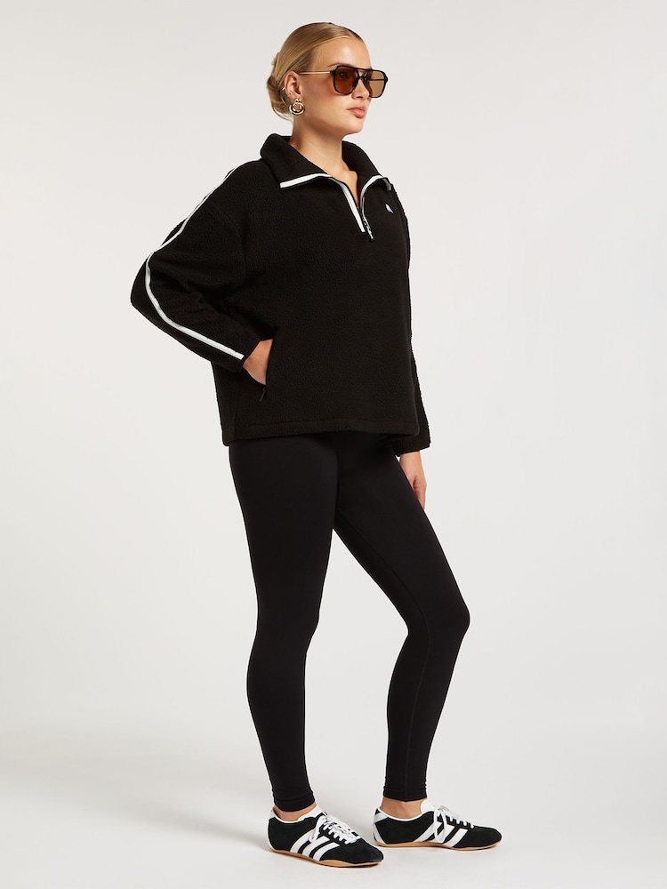 4th Arq Black MADDOX Half-Zip Fleece - Image 4 of 4 4th Arq Black MADDOX Half-Zip Fleece - Image 4 of 4