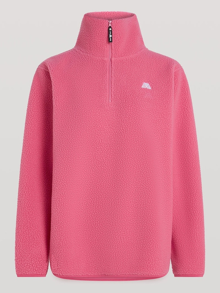 4th Arq Candy Pink Lennox Half-Zip Fleece - Image 4 of 4