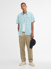 Barbour® Blue Faverdale Striped Summer Fit Shirt - Image 3 of 6