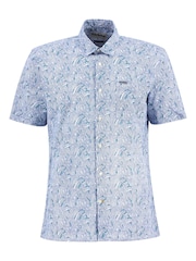 Barbour® Blue Greatcroft Printed Summer Fit Shirt - Image 5 of 6