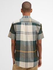 Barbour® Brown Douglas Short Sleeve Tailored Shirt - Image 2 of 6