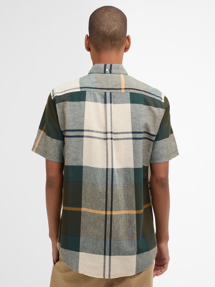 Barbour® Brown Douglas Short Sleeve Tailored Shirt - Image 2 of 6